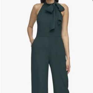 Vince Camuto Green Wide-Leg Jumpsuit